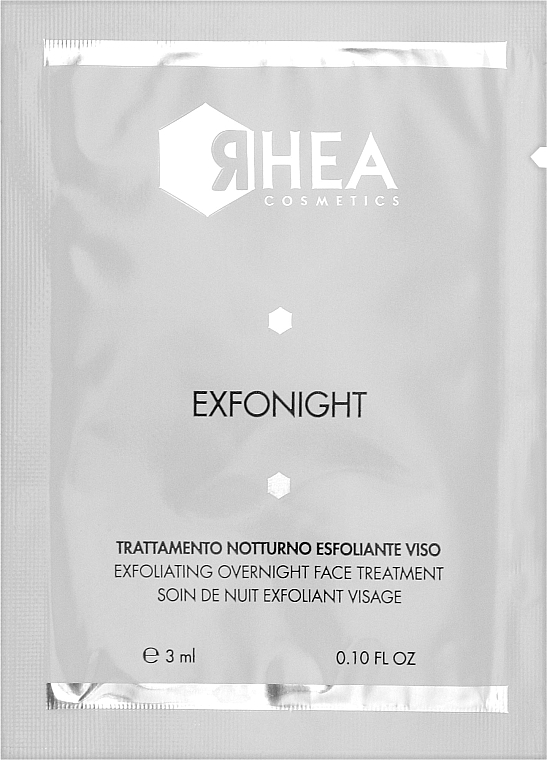 Ночная маска-пилинг, обновление - Rhea Cosmetics ExfoNight (пробник) — фото N1