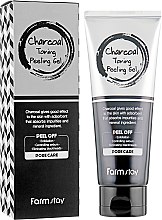 Парфумерія, косметика Відлущувальний гель з вугіллям - Farmstay Charcoal Toning Peeling Gel