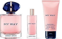 Giorgio Armani My Way - Набір (edp/90ml + edp/15ml + b/lot/50ml) — фото N3