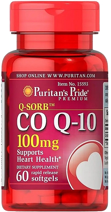 Пищевая добавка "Q-10", 100 mg - Puritan's Pride Q-SORB Q-10  — фото N1