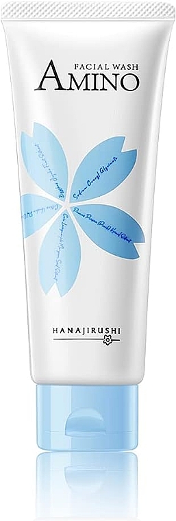 Мягкий очищающий крем с аминокислотами для чувствительной кожи - Hanajirushi Amino Facial Wash — фото N1
