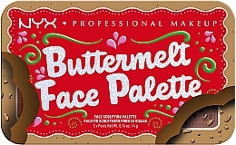 Палетка для макіяжу обличчя - NYX Professional Makeup Buttermelt Face Palette — фото N3