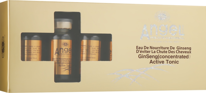 Активний тонік з екстрактом женьшеню - Angel Professional Paris With Ginseng Extract Tonic — фото N1