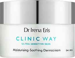 Зволожувальний та заспокійливий денний крем для обличчя - Dr. Irena Eris Clinic Way Moisturising-Soothing Dermocream Day SPF20 — фото N1
