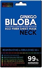 Парфумерія, косметика Експрес-маска для шиї - Beauty Face IST Rejuvenating & Rebuilding Neck Mask Ginkgo Biloba