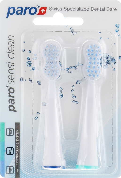 Змінні щітки для звукової зубної щітки - Paro Swiss Sonic Dual Clean — фото N1