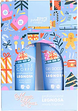 Набір - PuroBio Cosmetics Magic Xmas Legnosa Kit (sh/gel/150ml + b/lot/150ml) — фото N1