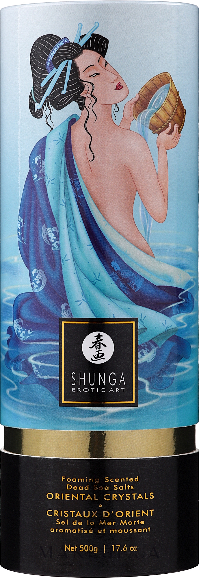 Пінна сіль для ванни з ароматом океанського бризу - Shunga Oriental Crystals Bath Salts Ocean Breeze — фото 500g