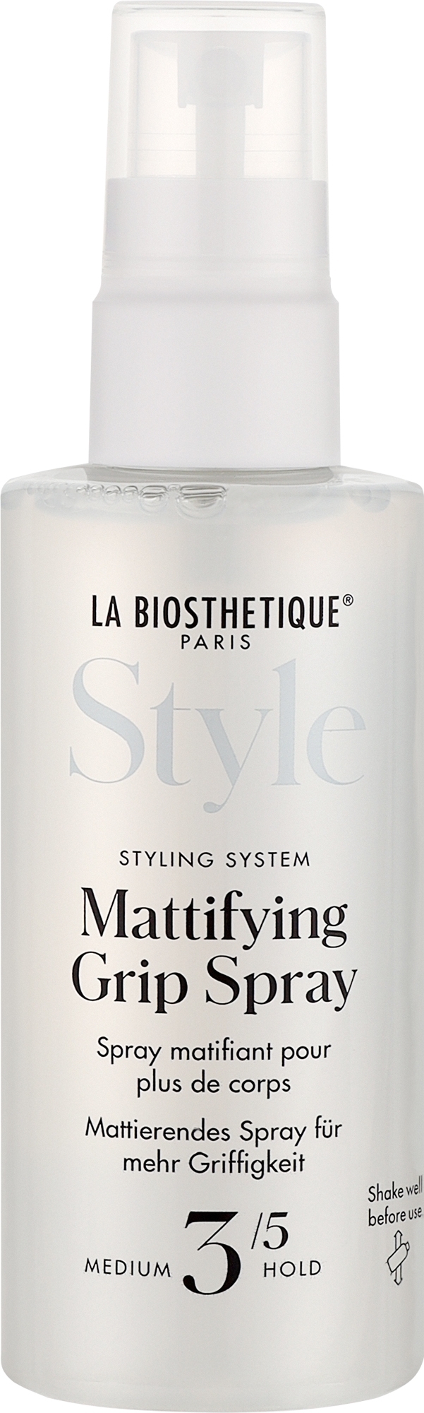 Матувальний спрей для волосся - La Biosthetique Style Mattifying Grip Spray — фото 100ml