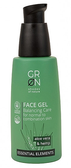Гель для обличчя - GRN Essential Elements Aloe Vera & Hemp Face Gel — фото N1