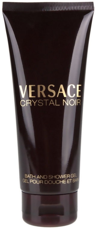 Versace Crystal Noir - Набір (edt/90ml + edt/5ml + sh/gel/100ml + b/lot/100ml) — фото N3