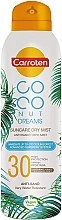 Парфумерія, косметика Сонцезахисний міст для тіла - Carroten Coconut Dreams Suncare Dry Mist Spray SPF30