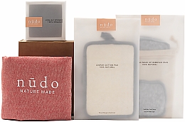 Набор - Nudo Nature Made Skin Essentials (sh/sponge/1pc + f/sponge/1pc + bag/1pc + pads/7pcs) — фото N1