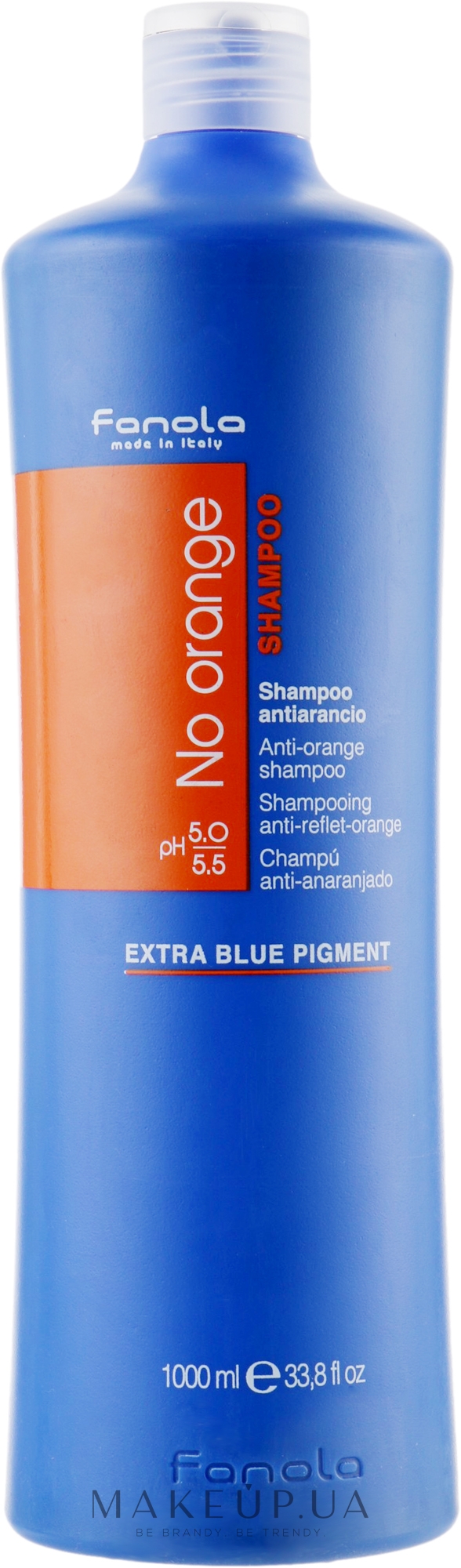 Анти-оранжевый шампунь - Fanola No-Orange Shampoo — фото 1000ml
