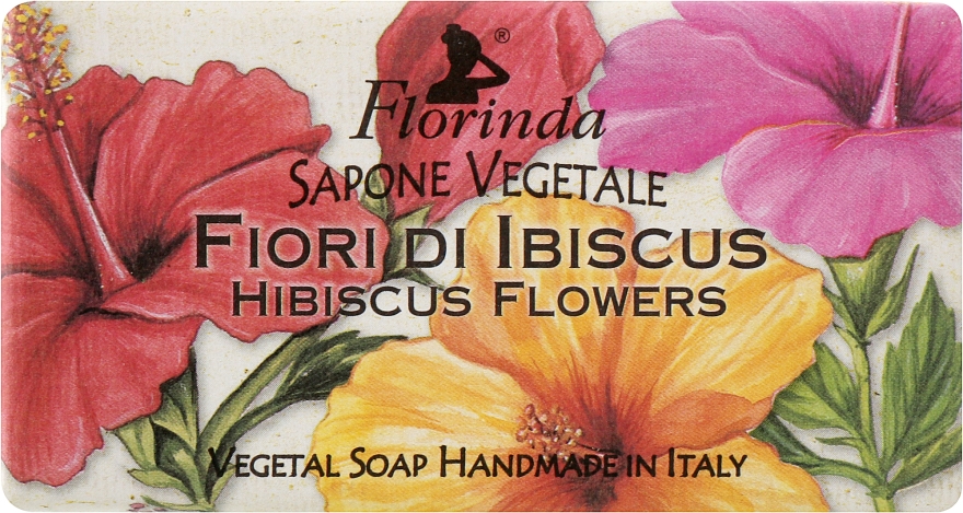 Мыло натуральное "Цветы гибискуса" - Florinda Sapone Vegetale Hibiscus Flowers — фото N2