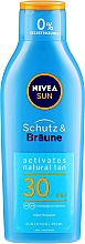 Солнцезащитный лосьон "Защита и загар" - NIVEA Sun Protect & Bronze Sun Lotion SPF30 — фото N3