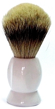 Помазок для бритья с ворсом барсука, пластик, белый - Golddachs Silver Tip Badger Plastic White — фото N1