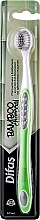 Парфумерія, косметика Зубна щітка з бамбуковим вугіллям 512575, м'яка, зелена з білим - Difas Pro-Сlinic Bamboo Сharcoal