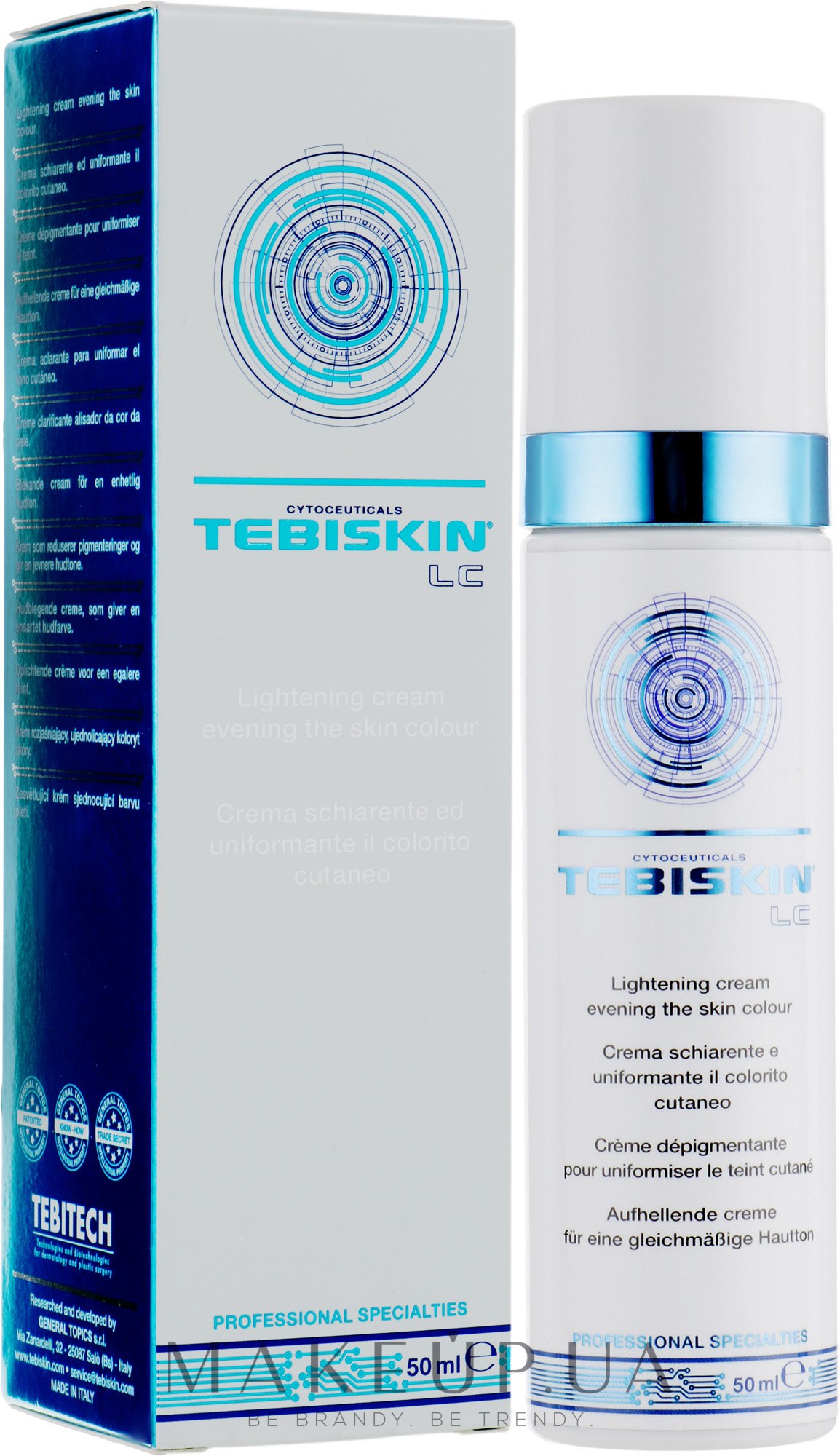 Отбеливающий крем для борьбы с гиперпигментацией - Tebiskin LC Cream — фото 50ml