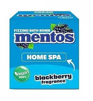 Шипучая бомбочка для ванны"Blackberry" - Mentos Home Spa — фото N1