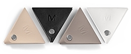 Кошелек-монетница для мелочей, бежевый “Triangle” - MAKEUP Triangle Coin-Purse Pu Leather Beige — фото N3