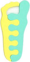 Парфумерія, косметика Роздільники для пальців ніг TS-01, 2 шт, жовтий з м'ятним - Beauty LUXURY