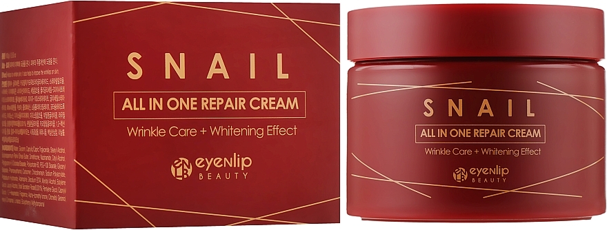 УЦІНКА Багатофункційний равликовий крем для обличчя - Eyenlip Snail All In One Repair Cream * — фото N4