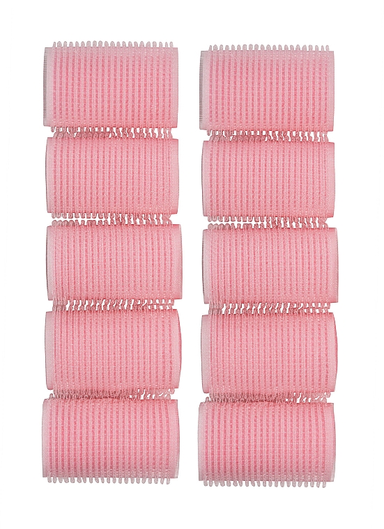 Бигуди-липучки, розовые, 10 шт. - Revolution Haircare Mega Pink Velcro Heatless Rollers — фото N2