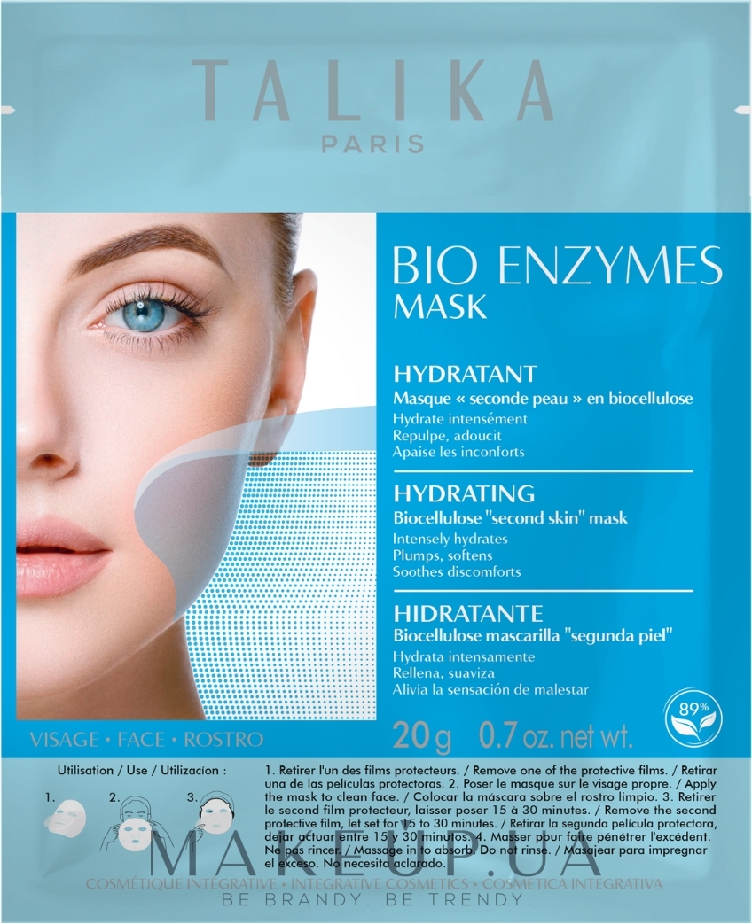 Зволожувальна маска для обличчя - Talika Bio Enzymes Hydrating Mask — фото 20g