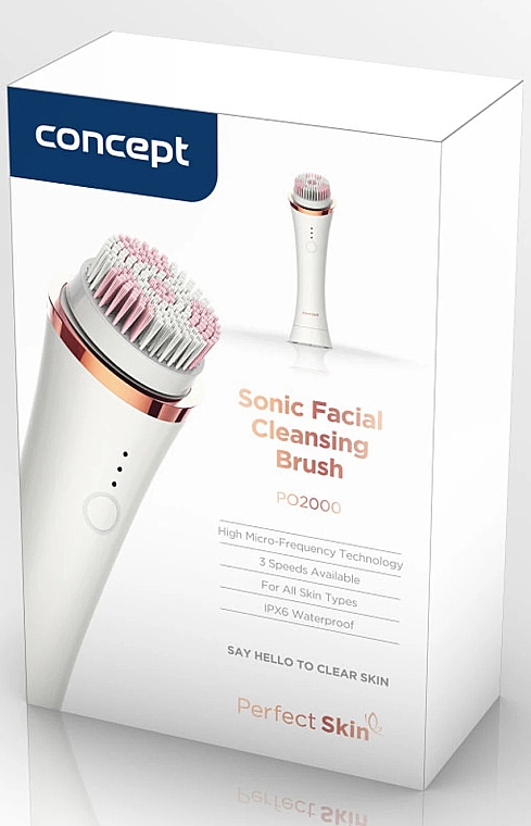 Щітка для очищення шкіри обличчя - Concept Perfect Skin PO2000 Sonic Facial Cleansing Brush — фото N3