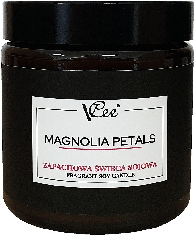 Соевая свеча с ароматом магнолии - Vcee Magnolia Petals Fragrant Soy Candle — фото N1