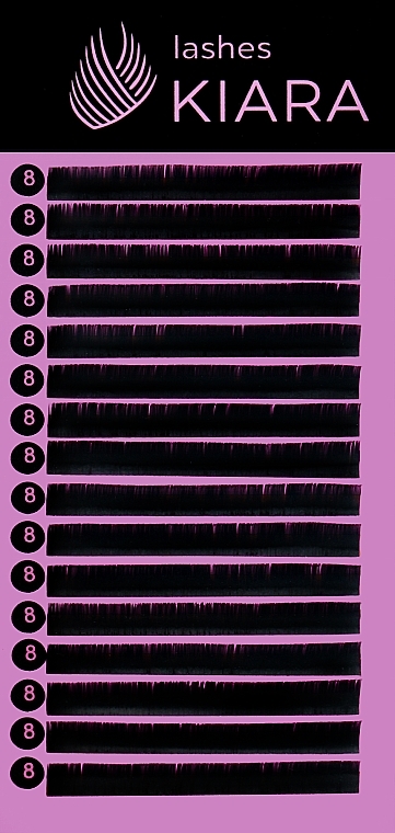 Ресницы для наращивания B 0,07 (8 mm) - Kiara Lashes  — фото N1