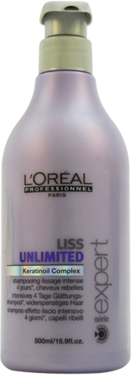 Розгладжуючий шампунь для сухого і неслухняного волосся - L'oreal Professionnel Liss Unlimited Shampoo — фото N5