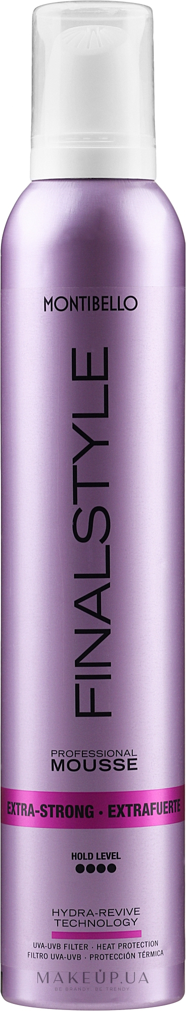 Экстрасильная фиксирующая пенка - Montibello Finalstyle Extra Strong Hold Mousse — фото 320ml