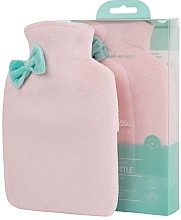 Грілка в оксамитовому чохлі, рожева - Isabelle Laurier Hot Water Bottle With Velvet Cover Rose Pink — фото N1