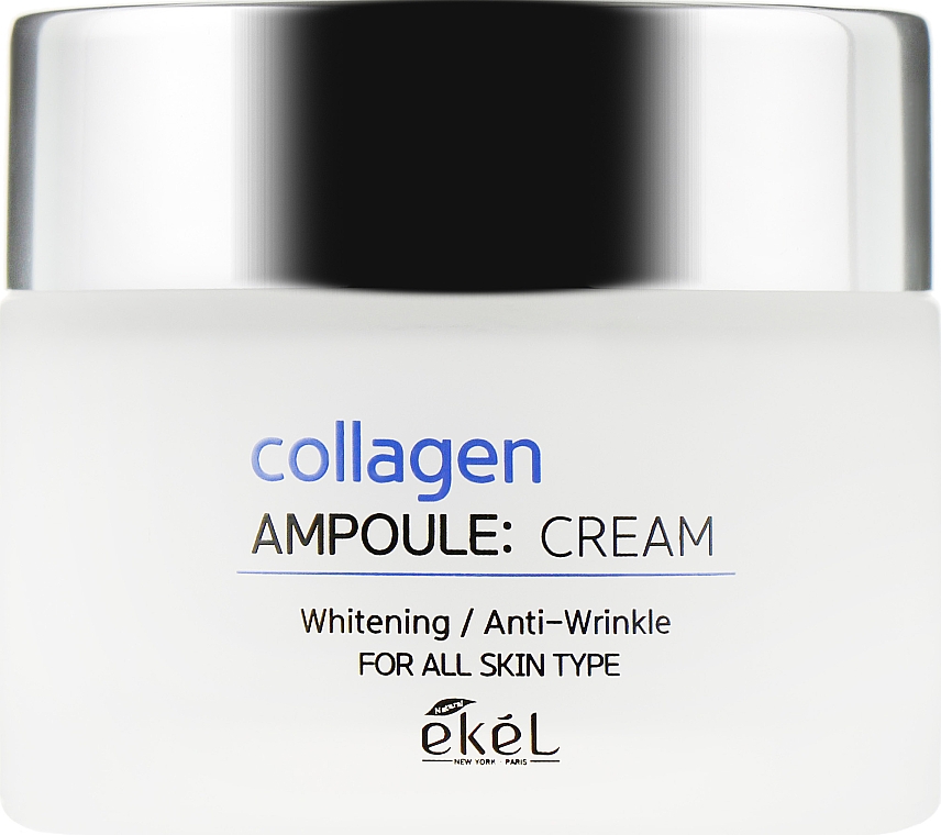 Зволожувальний крем для обличчя - Ekel Collagen Ampoule Whitening Anti-WrinKle Cream — фото N2