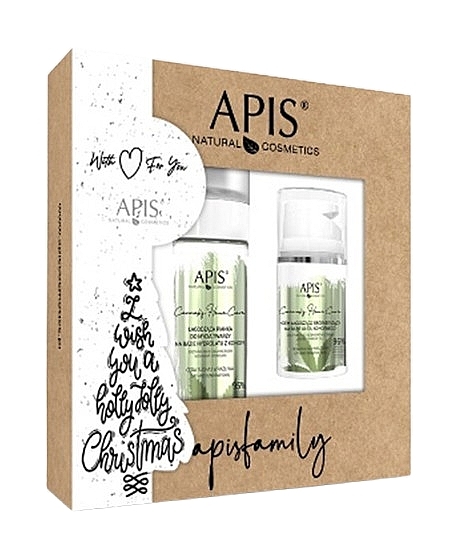 Набір - APIS Professional Cannabis Home Care Gift Set (f/foam/50ml + f/cr/50ml) — фото N1