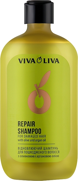 Шампунь восстанавливающий с оливковым и аргановым маслом - Viva Oliva