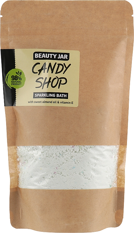 Шипучая ванночка с маслом сладкого миндаля и витамином Е - Beauty Jar Candy Shop Sparkling Bath — фото N1