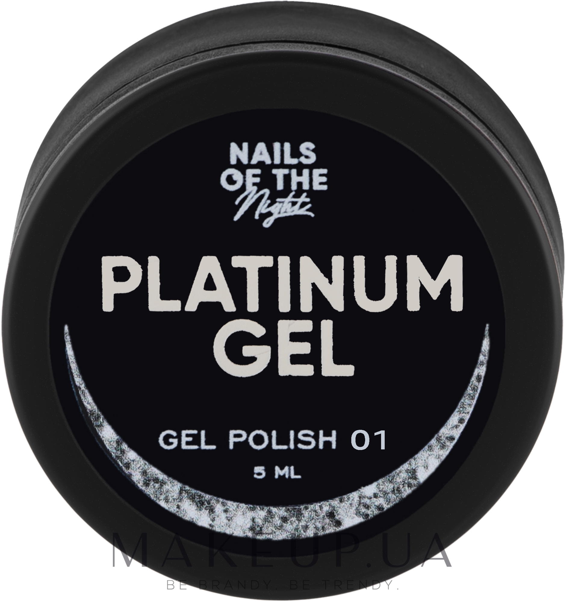 Гель-лак для ногтей - Nails Of The Night Platinum Gel Gel Polish — фото 01