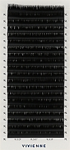 Накладные ресницы "Elite", черные, 20 линий (0,07, L, 9) - Vivienne — фото N1