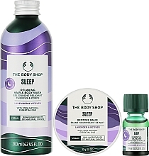 Набор - The Body Shop Lavender & Vetiver Sleep (gel /200ml + oil /9ml + balm/30g) — фото N2