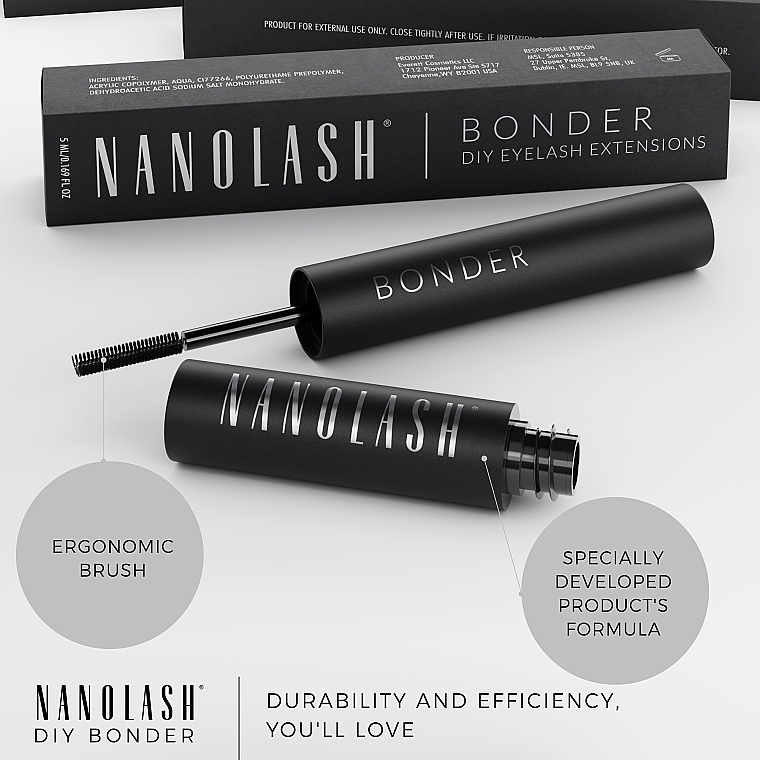 Бондер для накладных ресниц - Nanolash Bonder Diy Eyelash Extensions — фото N4