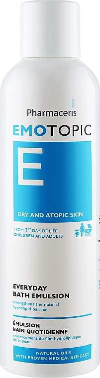 Емульсія для сухої, схильної до атопії шкіри - Pharmaceris E Emotopic Everyday Bath Emulsion — фото N4