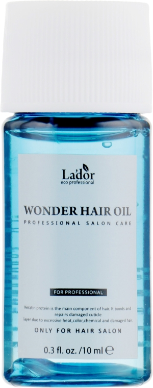 Зволожувальна олія для волосся - La'dor Wonder Hair Oil (міні) — фото N2
