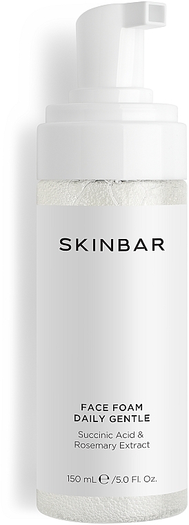 Пінка для обличчя очищувальна з бурштиновою кислотою і екстрактом розмарину - SKINBAR Succinic Acid & Rosemary Extract Face Foam — фото N2