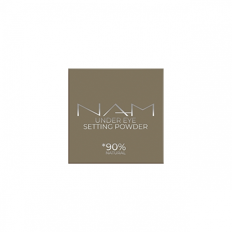 NAM Under Eye Setting Powder - Освітлювальна пудра для фіксації під очима — фото N1