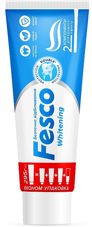 Зубна паста "Безпечне відбілювання" - Fesco Whitening — фото N1