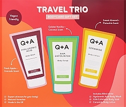 Набор - Q+A Travel Trio (b/wash/50ml + scr/50ml + b/lot/50ml) — фото N1