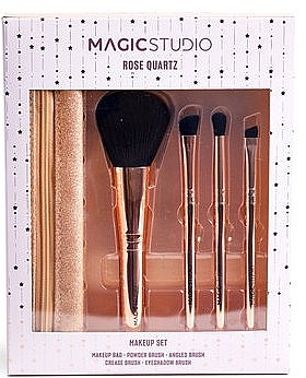 Набір пензлів для макіяжу, 5 шт. - Magic Studio Rose Quartz Make-Up Brush Set — фото N1